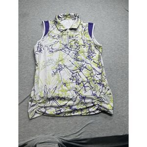 Nivo By Lanctot‎ Womens S Purple & Green Abstract Skort Golf Tennis Pickleball